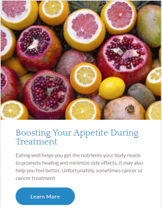 Use these tips to boost appetite during treatment